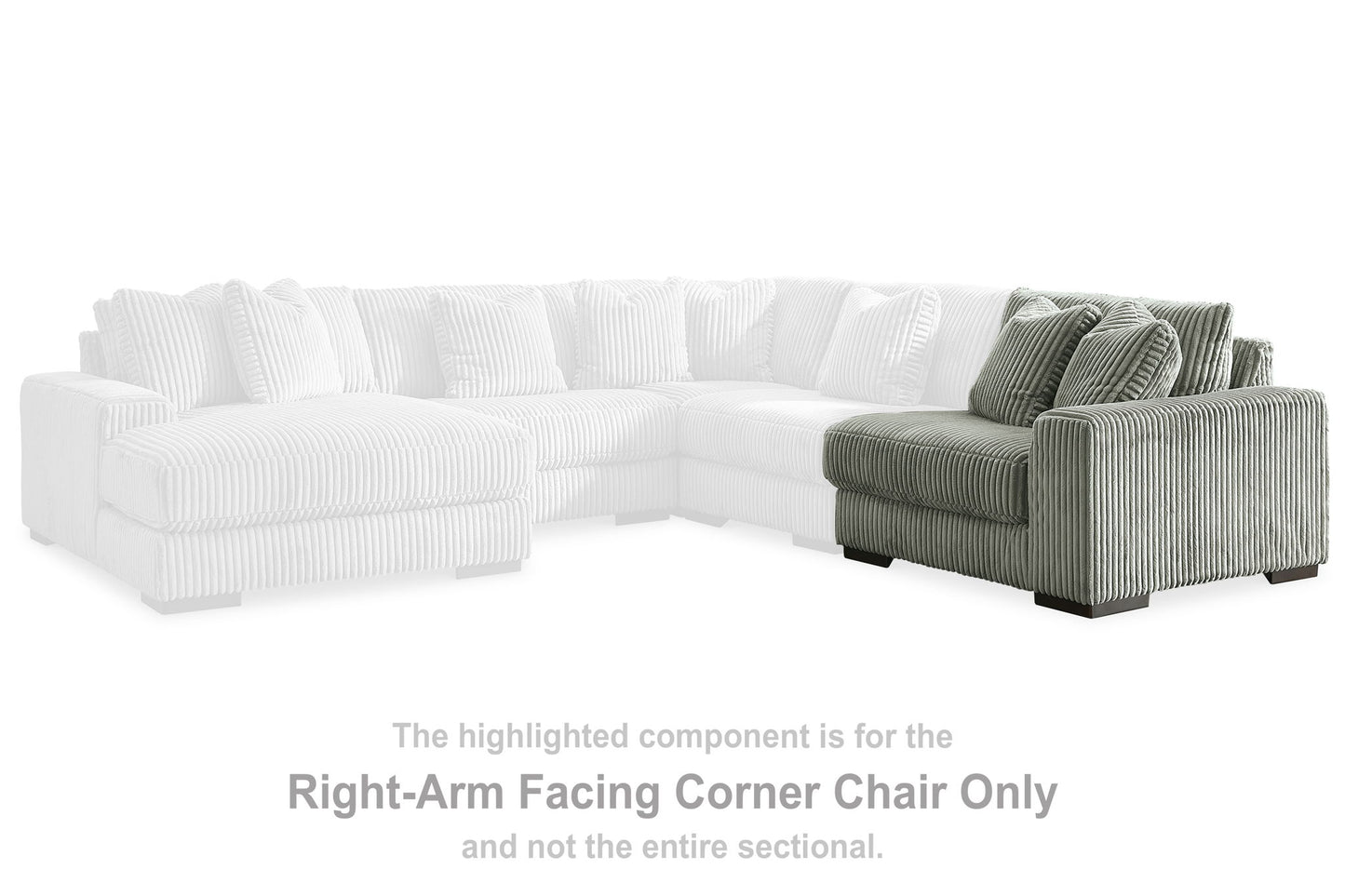 Lindyn - RAF Corner Chair - Fog