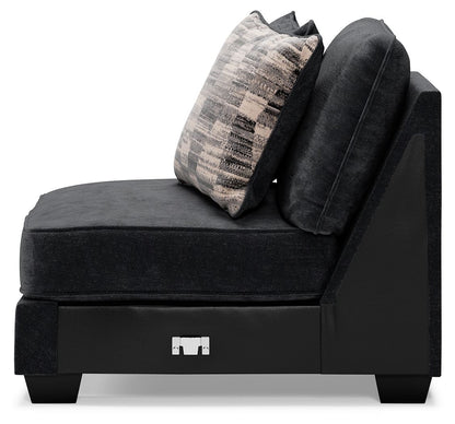 Lavernett - Armless Chair - Charcoal