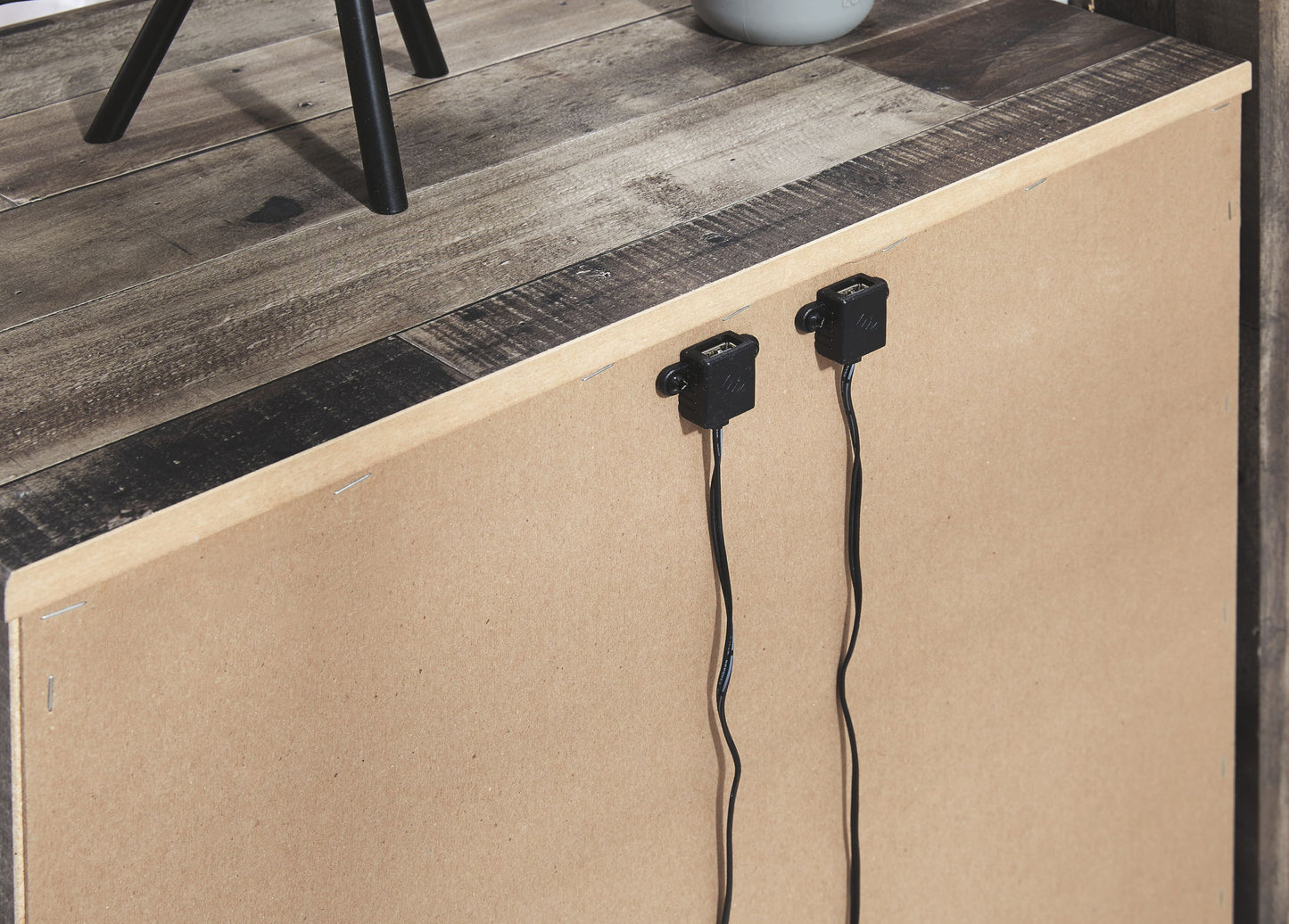 Derekson - Two Drawer Night Stand - Multi Gray