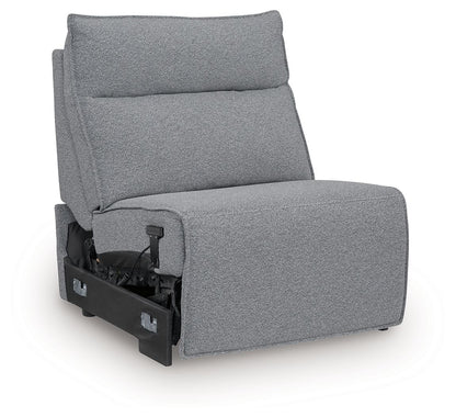 ModMax II - Power Armless Recliner With Adjustable Headrest - Salt And Pepper