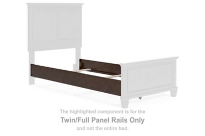 Danabrin - Twin/Full Panel Rails - Brown