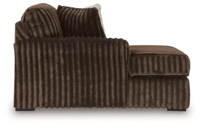 Midnight-Madness - LAF Corner Chaise - Chocolate