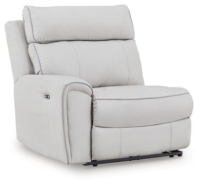 Social Pointe - LAF Zero Wall Power Recliner - Pearl / Ash