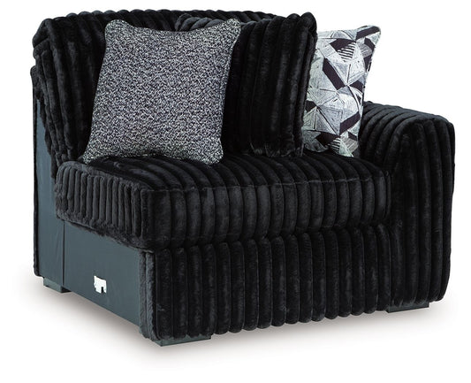 Midnight-Madness - RAF Corner Chair - Onyx