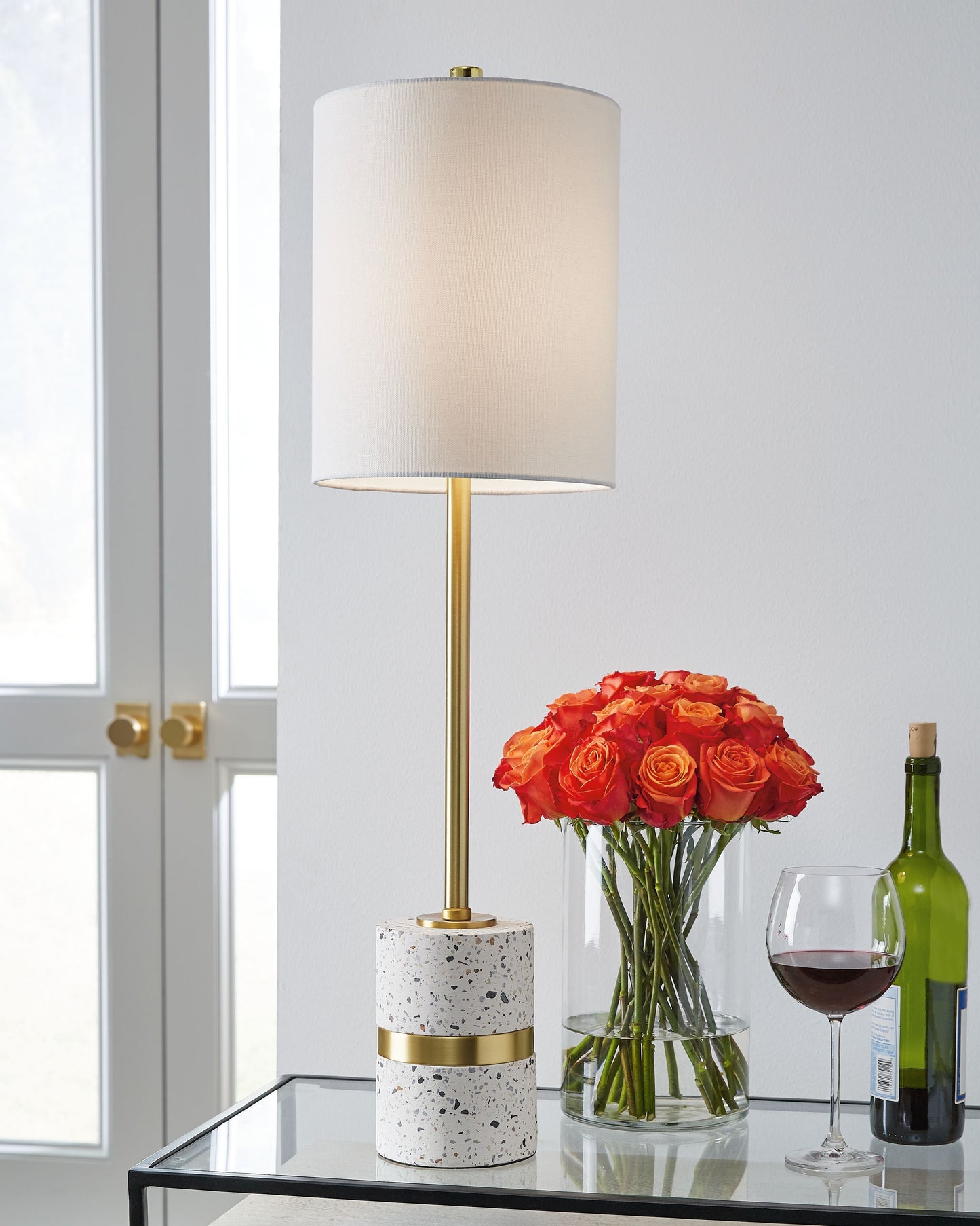 Maywick - Metal Table Lamp  - White