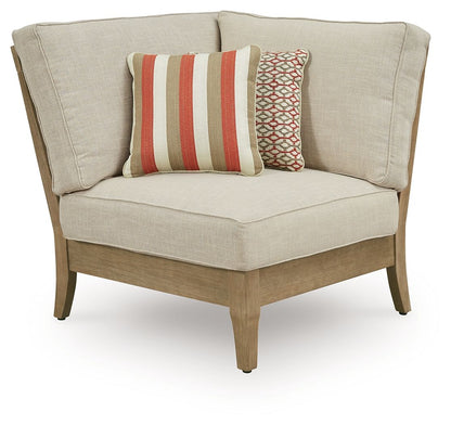 Clare View - Corner With Cushion - Beige