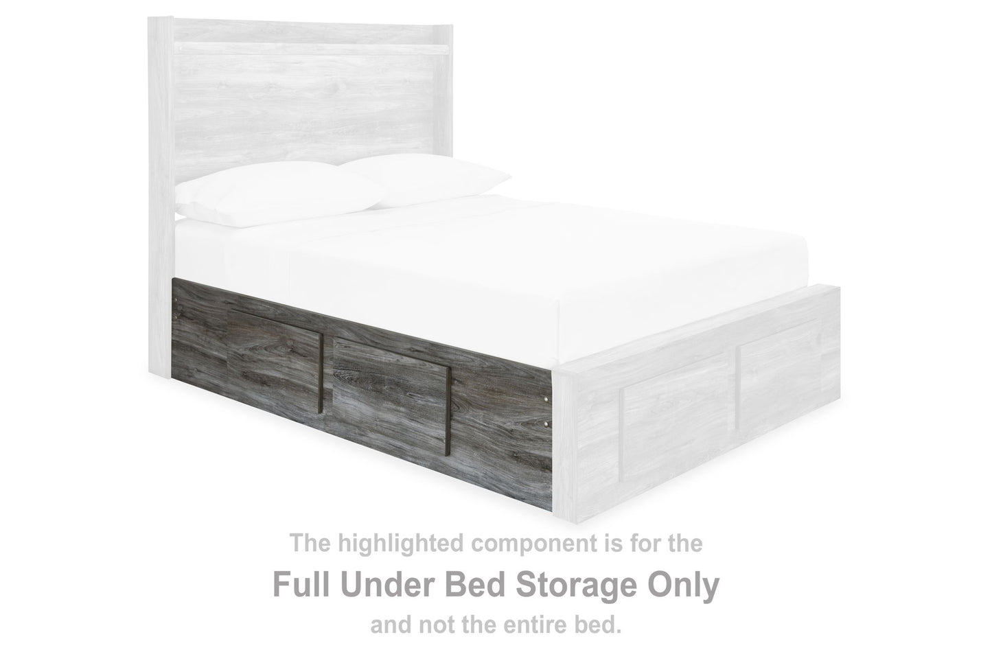 Baystorm - Full Under Bed Storage - Gray
