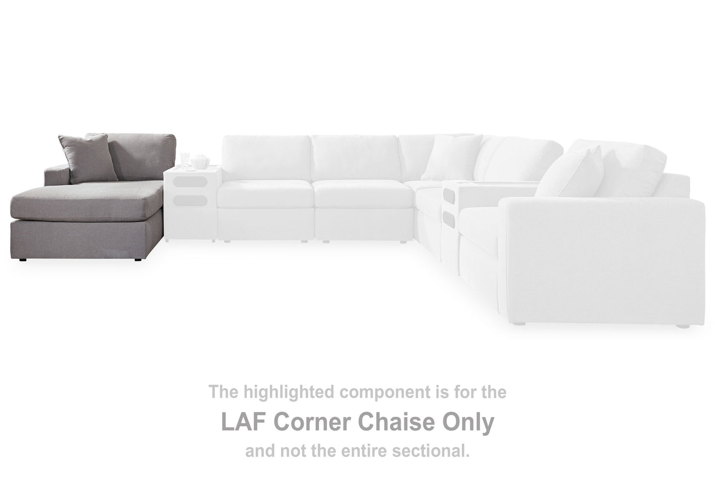 Modmax - Laf Corner Chaise - Granite