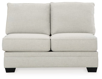 Huntsworth - Armless Loveseat - Dove Gray