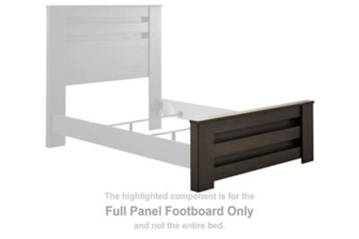 Brinxton - Full Panel Footboard - Charcoal