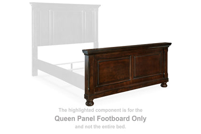 Porter - Queen Panel Footboard - Rustic Brown
