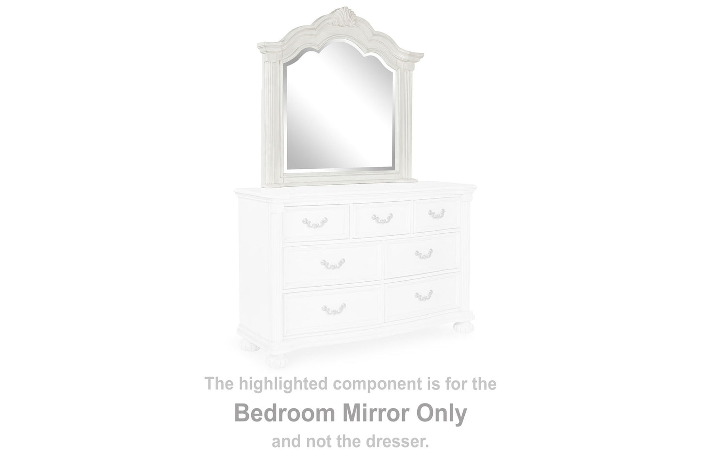 Montelaine - Bedroom Mirror - Antique White