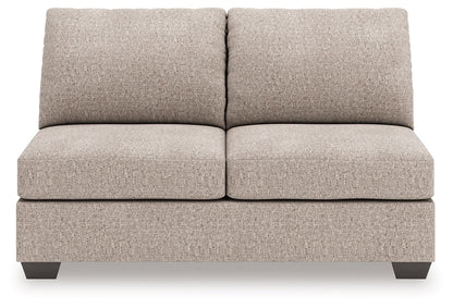 Newellen - Armless Loveseat - Beige