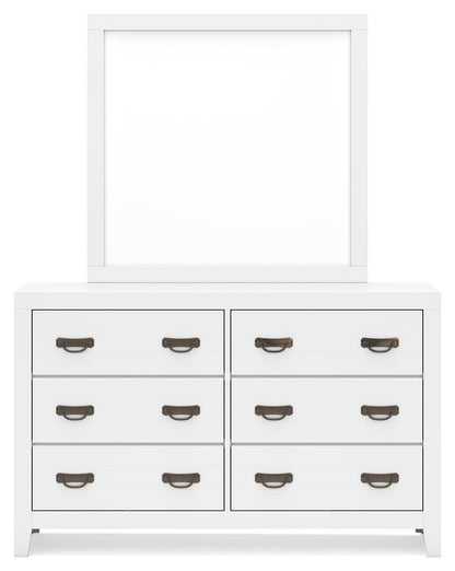 Binterglen - White - Dresser And Mirror