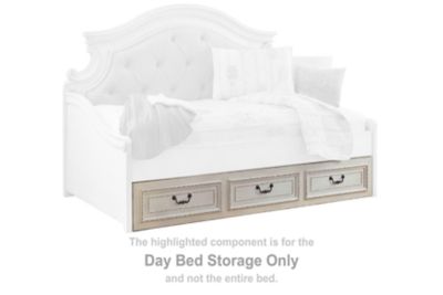 Realyn - Day Bed Drawer Storage - Chipped White