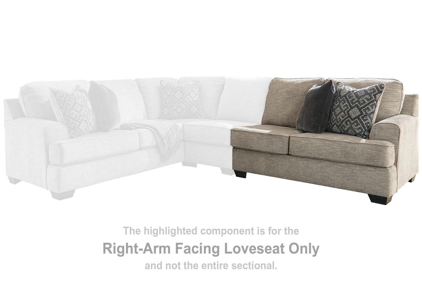 Bovarian - RAF Loveseat - Stone