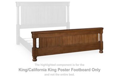 Rowlenstown - King/California King Poster Footboard - Brown