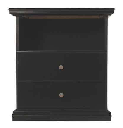 Maribel - One Drawer Night Stand - Black