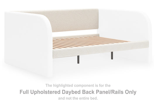 Arloster - White - Full Upholstered Daybed Back Panel Rails
