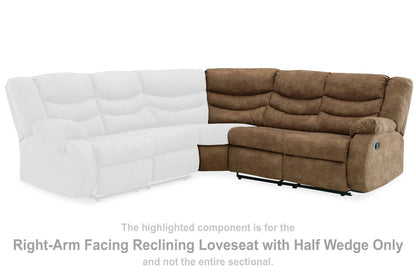 Partymate - Raf Reclining Loveseat - Brindle