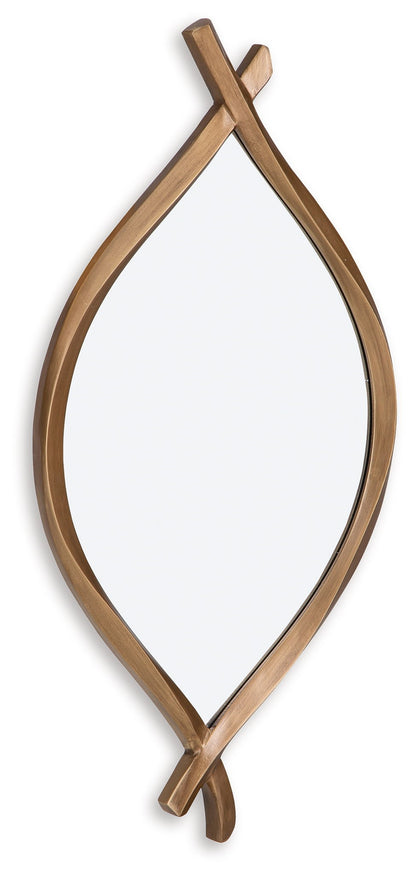 Bartner - Accent Mirror - Antique Gold Finish