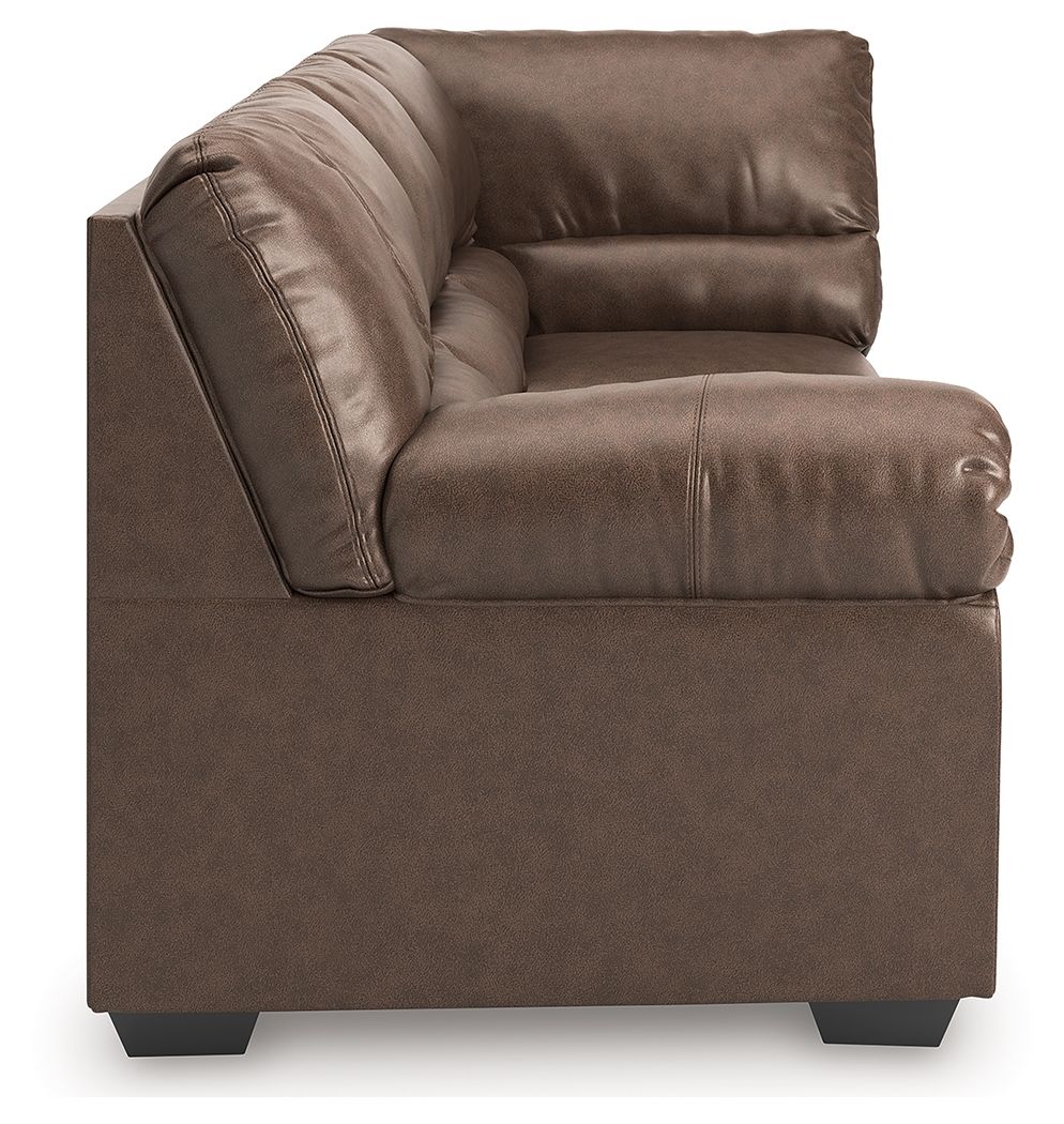 WillowBend - LAF Sofa With Corner Wedge - Umber