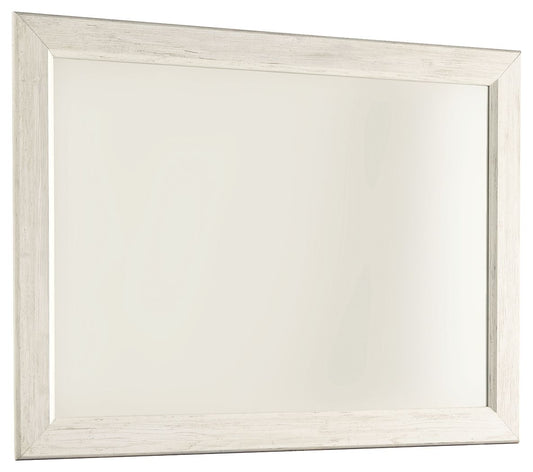 Willowton - Bedroom Mirror - Whitewash