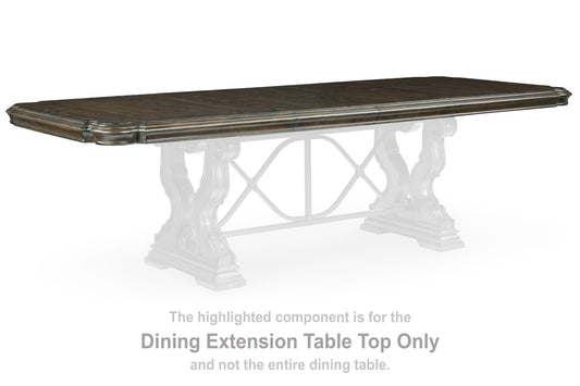 Maylee - Rectangular Drm Extension Table Top - Dark Brown
