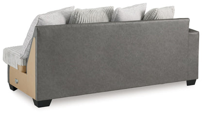 Clairette Court - Laf Sofa - Alloy