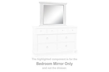 Rowlenstown - Bedroom Mirror - Antique White