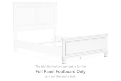 Fortman - Full Panel Footboard - White