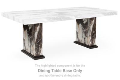 Jeshina - Rectangular Dining Room Table Base - Dark Brown