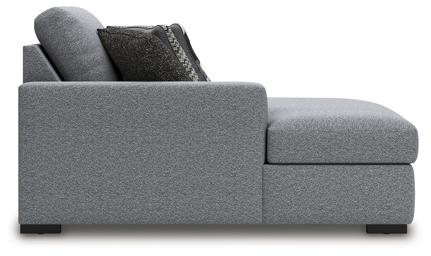 Bealton - LAF Corner Chaise - Salt And Pepper