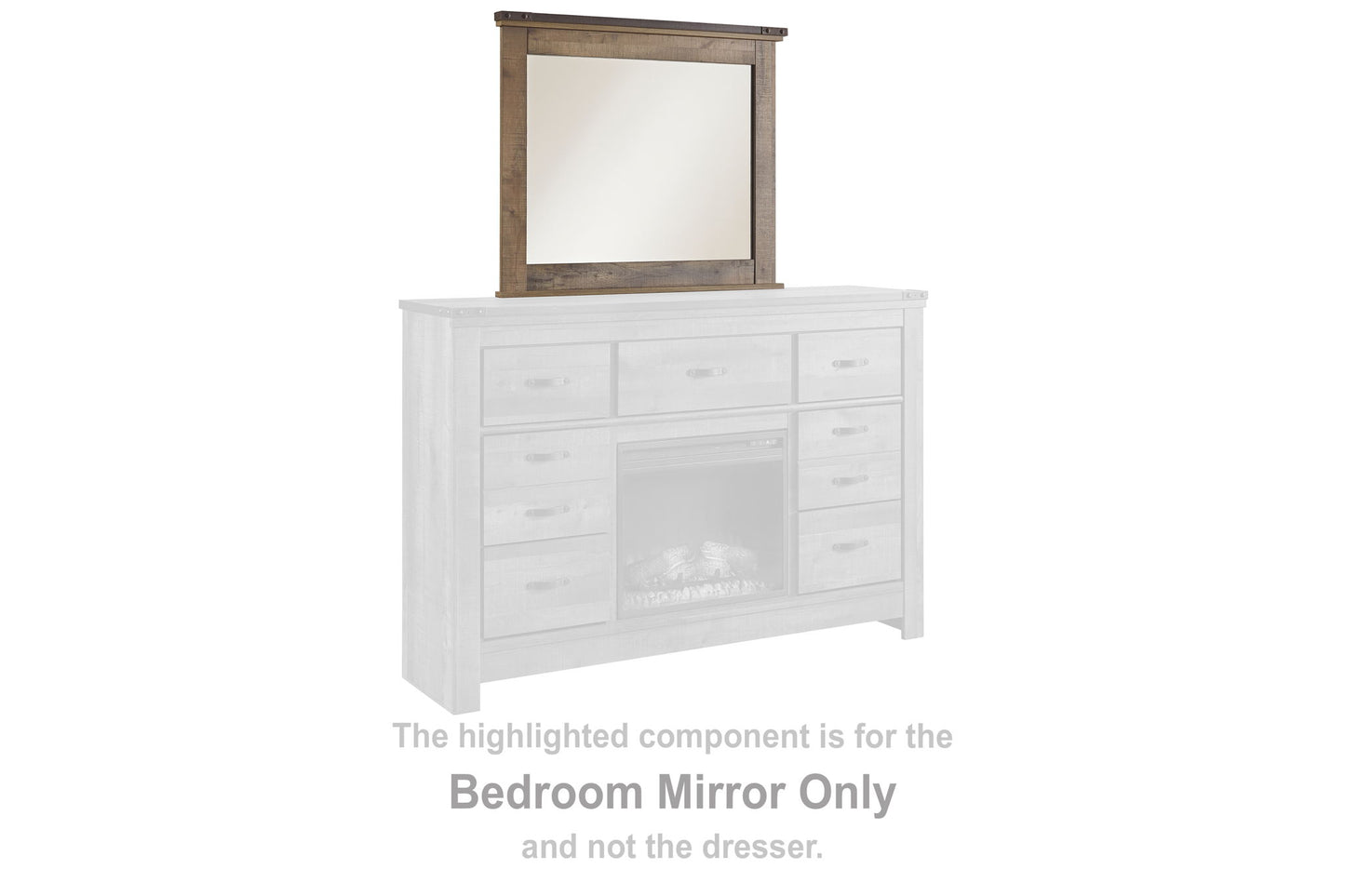 Trinell - Bedroom Mirror - Brown