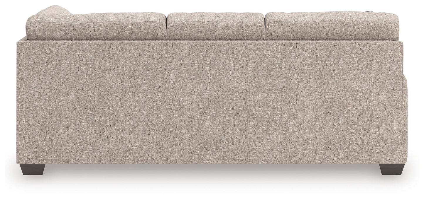 Newellen - LAF Sofa With Corner Wedge - Beige