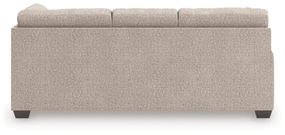 Newellen - LAF Sofa With Corner Wedge - Beige
