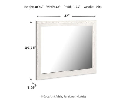 Gerridan - Bedroom Mirror - White / Gray