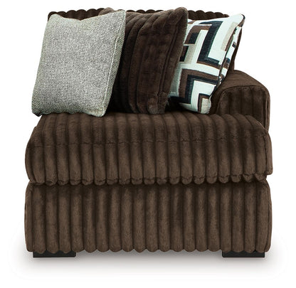 Midnight-Madness - RAF Corner Chaise - Chocolate