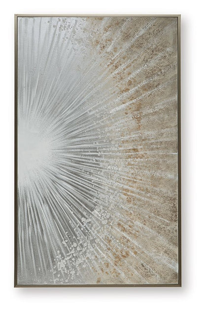 Waldard - Gray / Taupe / White - Wall Art
