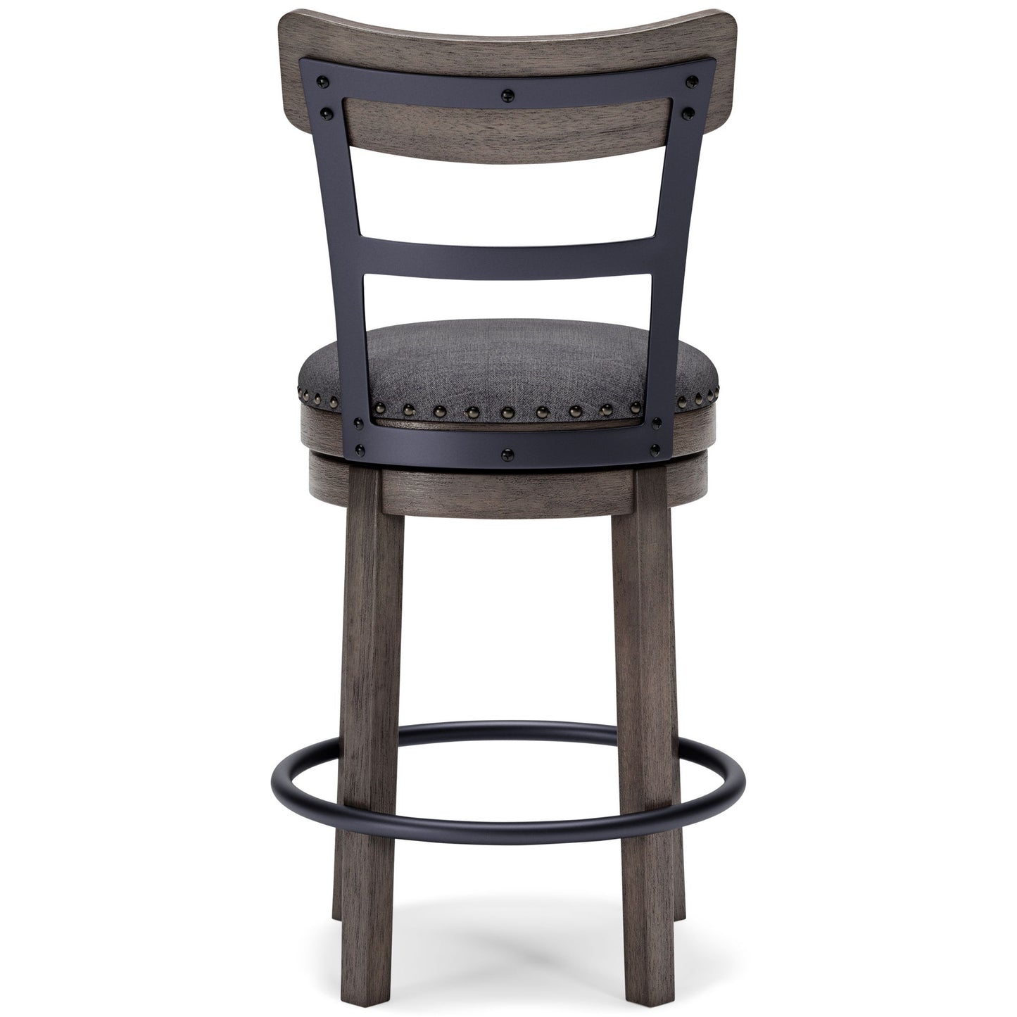 Caitbrook - UPH Swivel Barstool  - Gray