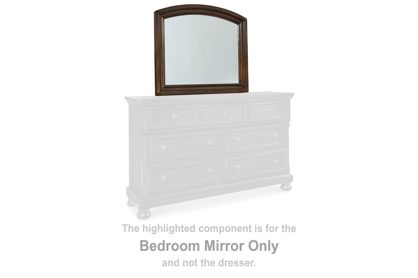 Porter - Bedroom Mirror - Rustic Brown