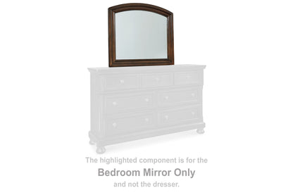 Porter - Bedroom Mirror - Rustic Brown