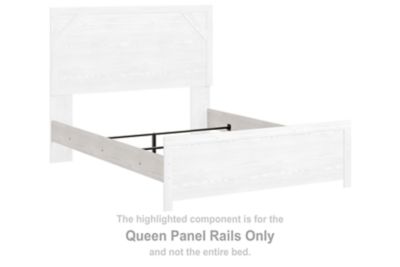 Gerridan - Queen Panel Rails - White / Gray