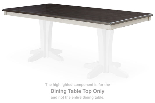 Darborn - Rect Dining Room Table Top - Gray / Brown