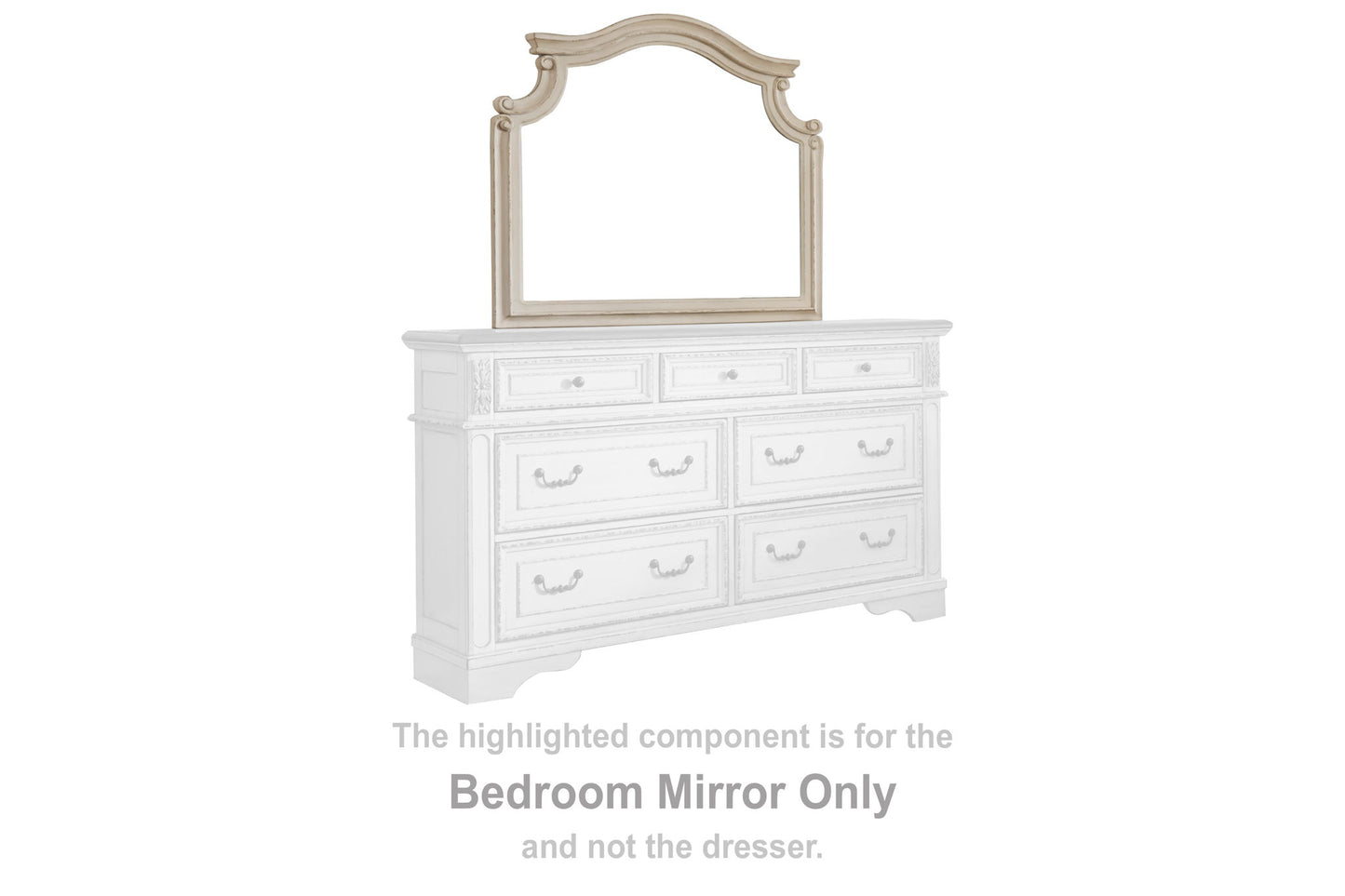 Realyn - Bedroom Mirror - Chipped White