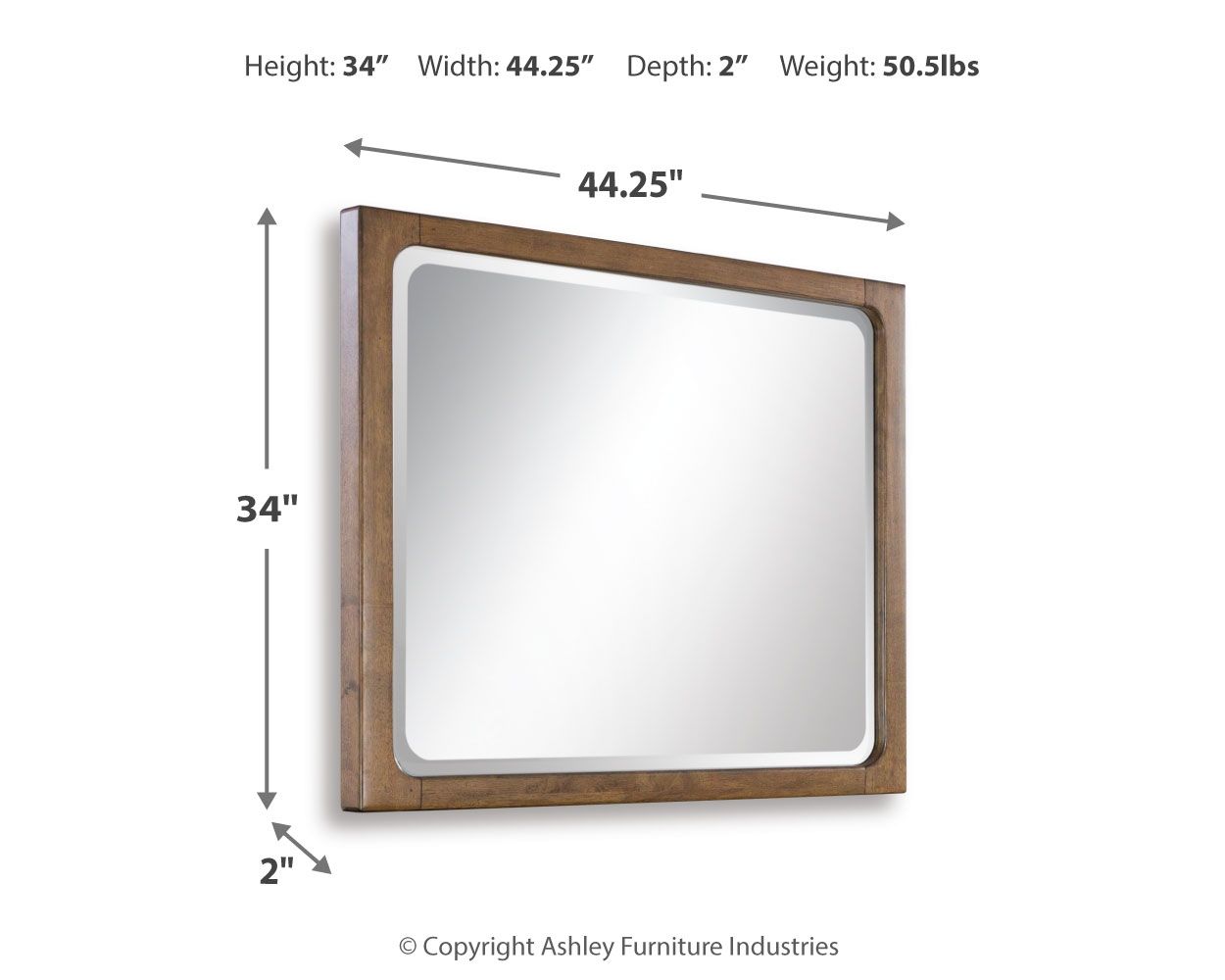 Cabalynn - Bedroom Mirror - Light Brown