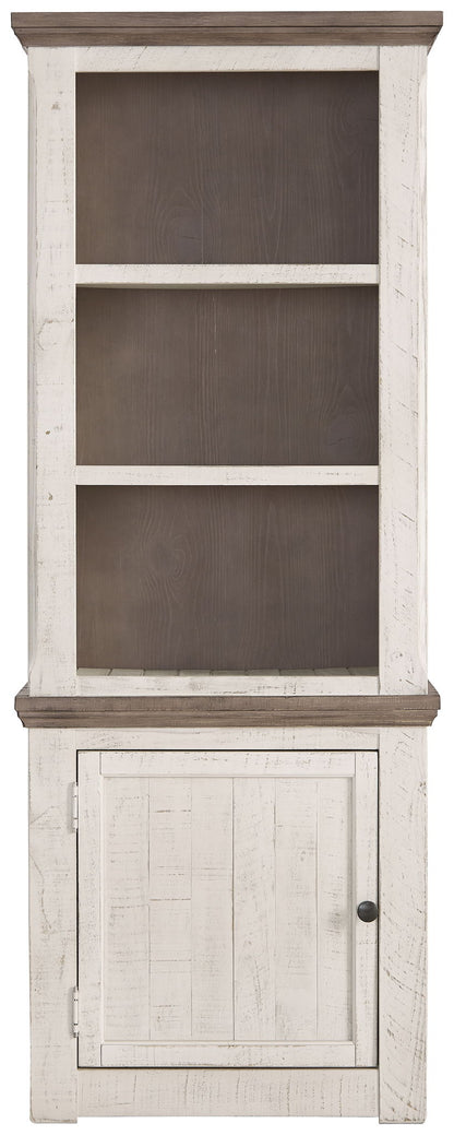 Havalance - Left Pier Cabinet - Brown / Beige
