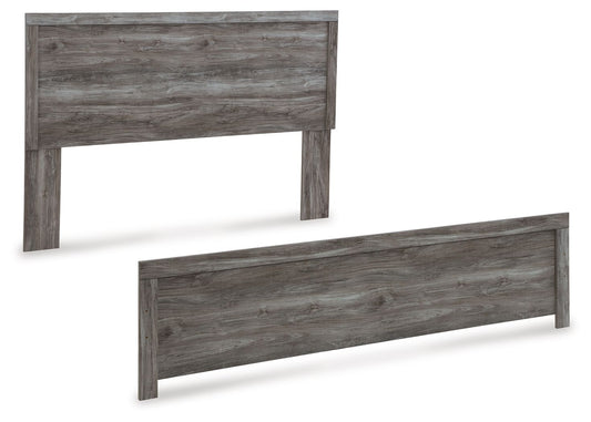 Bronyan - King Panel Headboard/Footboard - Dark Gray