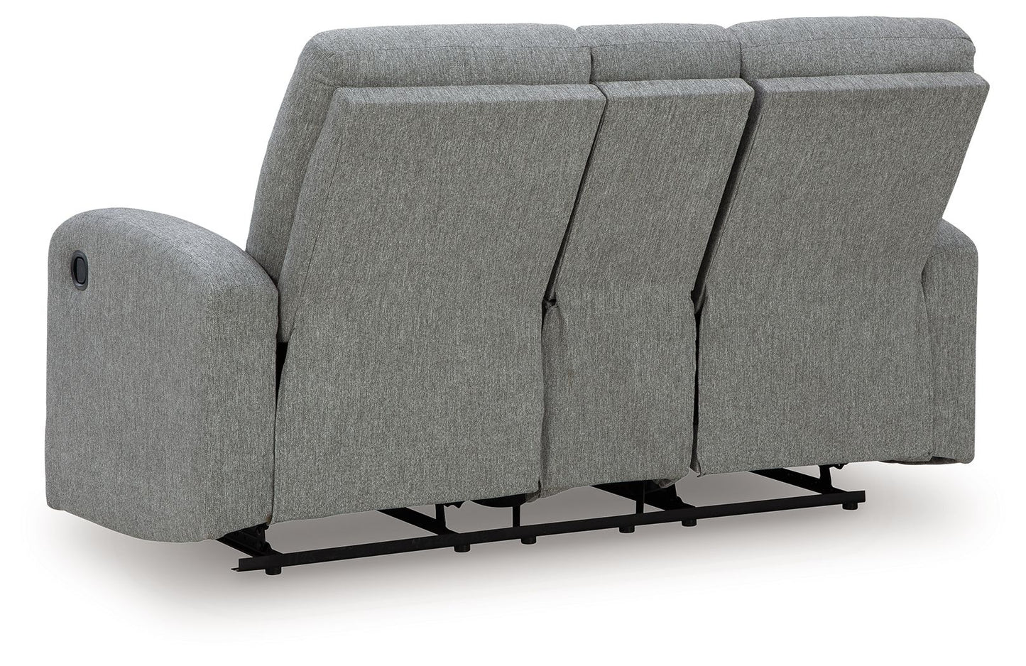 Gauntlet - Sterling - Double Recline Loveseat With Console