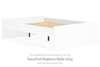 Onita - Twin/Full Platform Rails - White